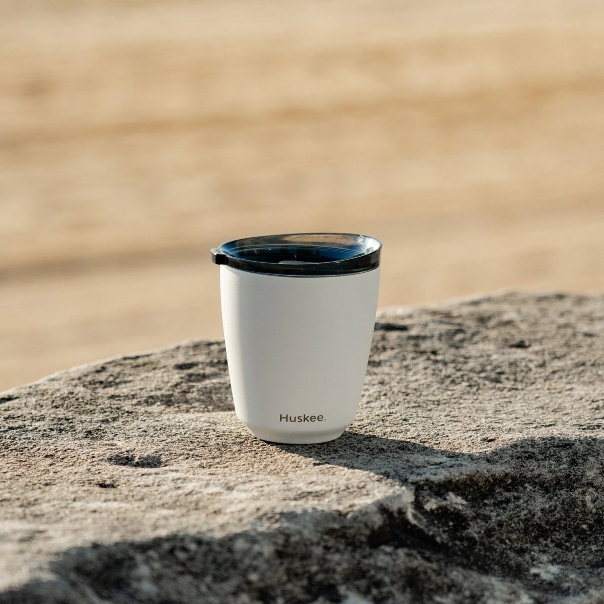 Huskee Stolen mug 235 ml – sustainable coffee cup in white