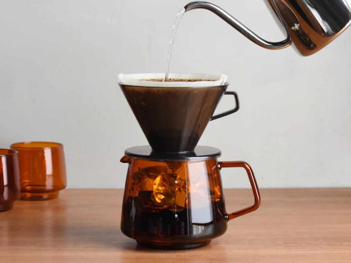 Kinto Sepia Amber glass jug - 600 ml