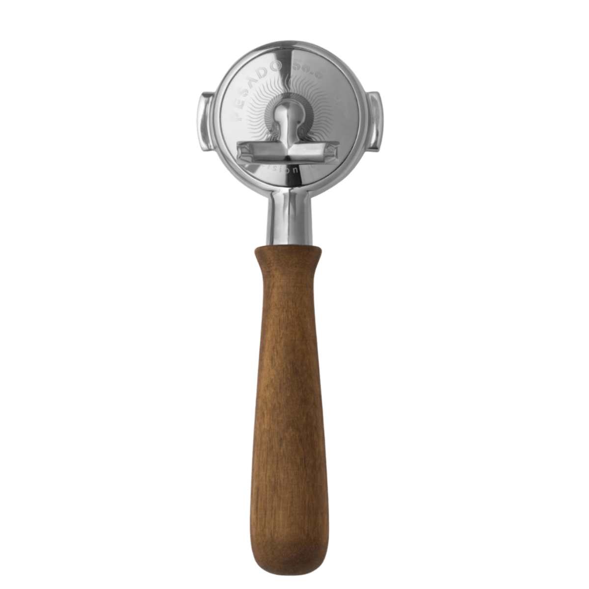 Heavy Hybrid Portafilter in wood - 58 mm (E61 / LM)