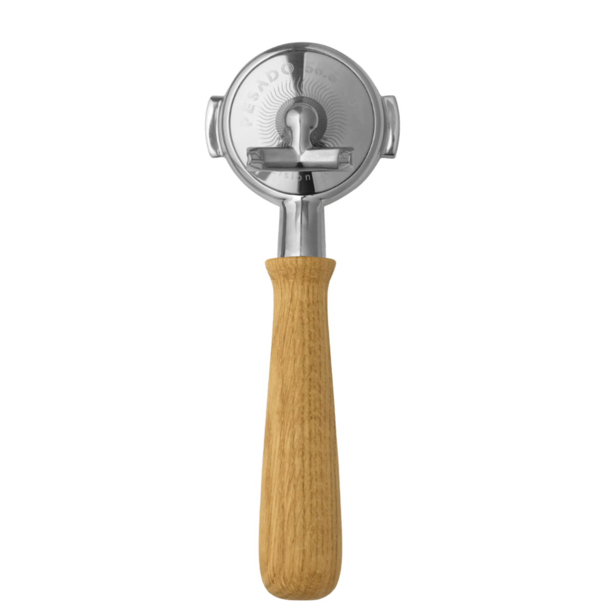 Heavy Hybrid Portafilter in wood - 58 mm (E61 / LM)