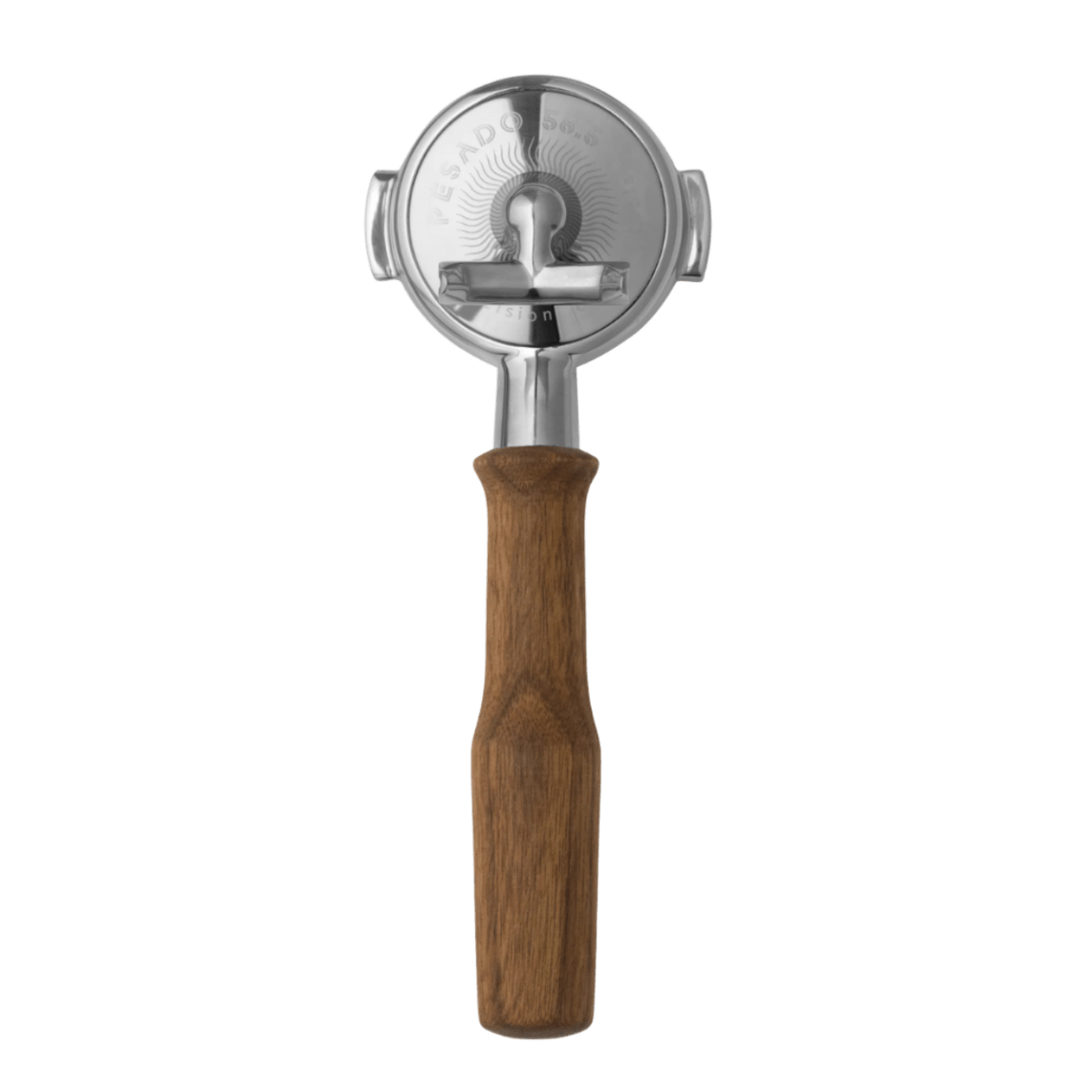 Heavy Hybrid Portafilter in wood - 58 mm (E61 / LM)