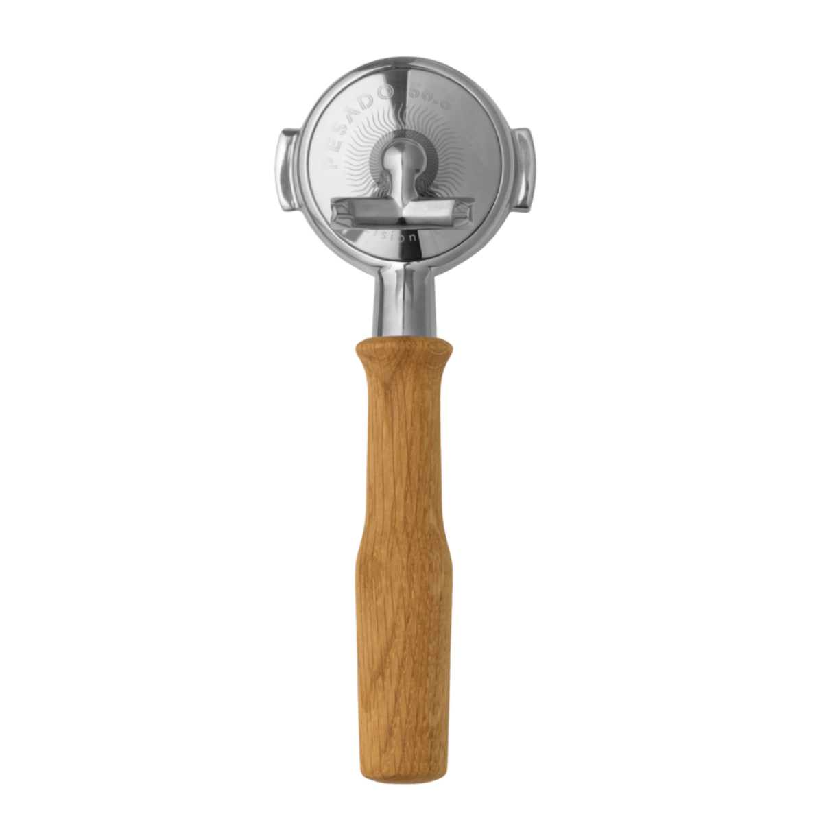 Heavy Hybrid Portafilter in wood - 58 mm (E61 / LM)