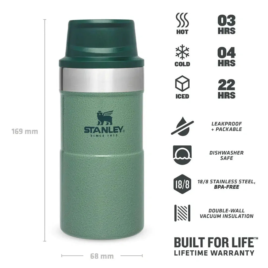 Stanley Travel Mug Hammertone Green 0.25L