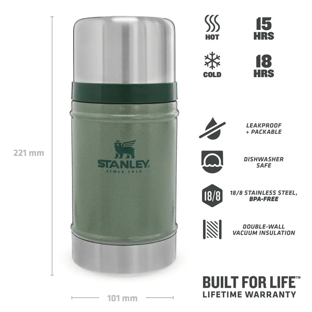 Thermos Food Jar Hammertone Green 0.7L