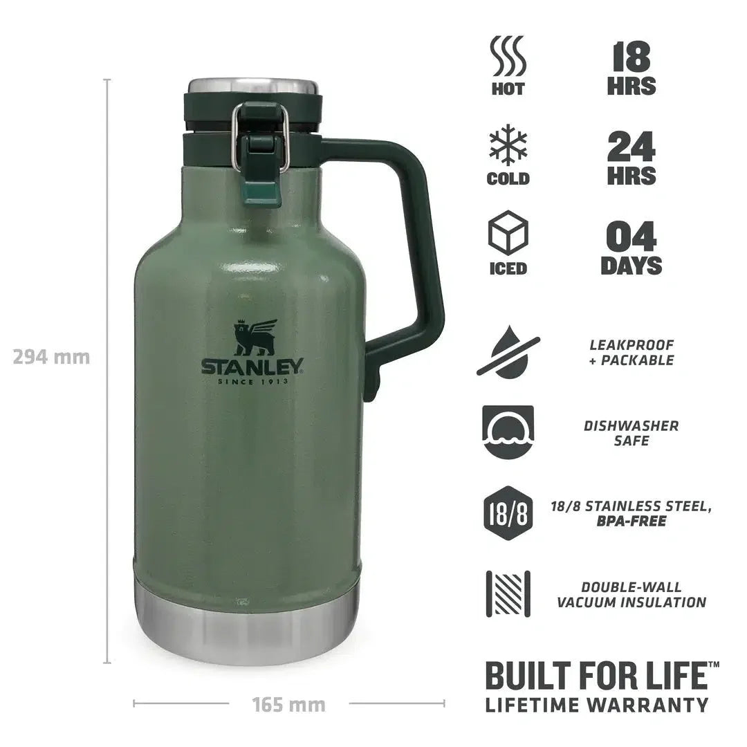 Thermos Growler Hammertone Green 1.9L