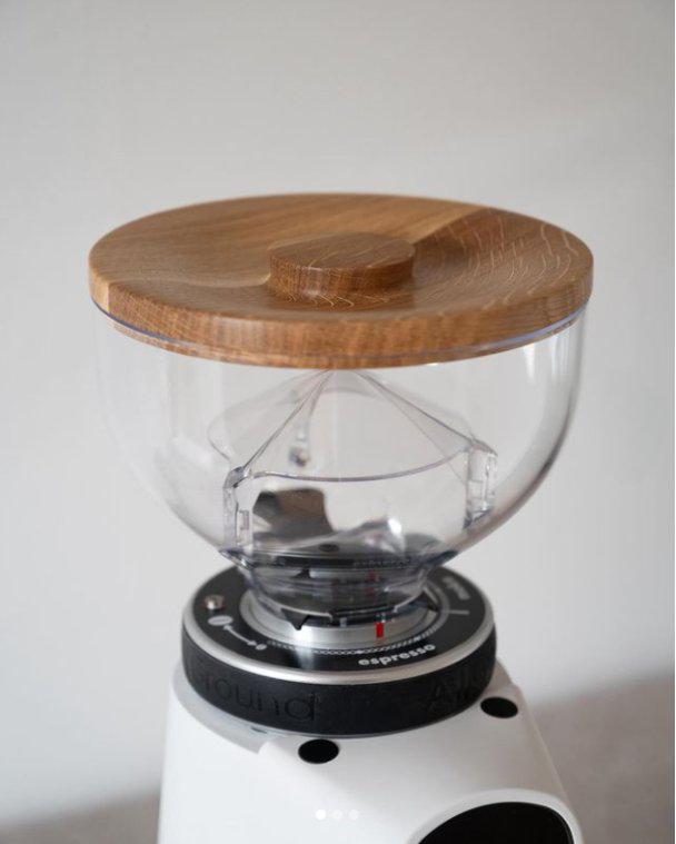 Wooden lid for Fiorenzato Allground grinder