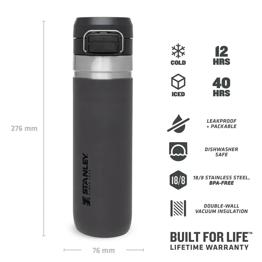 Water bottle Charcoal 0.7L