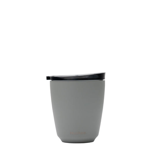 Huskee Steal mug 235 ml – sustainable coffee cup in stainless steel