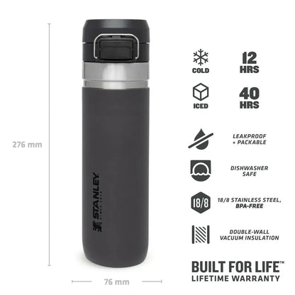 Water bottle Charcoal 0.7L